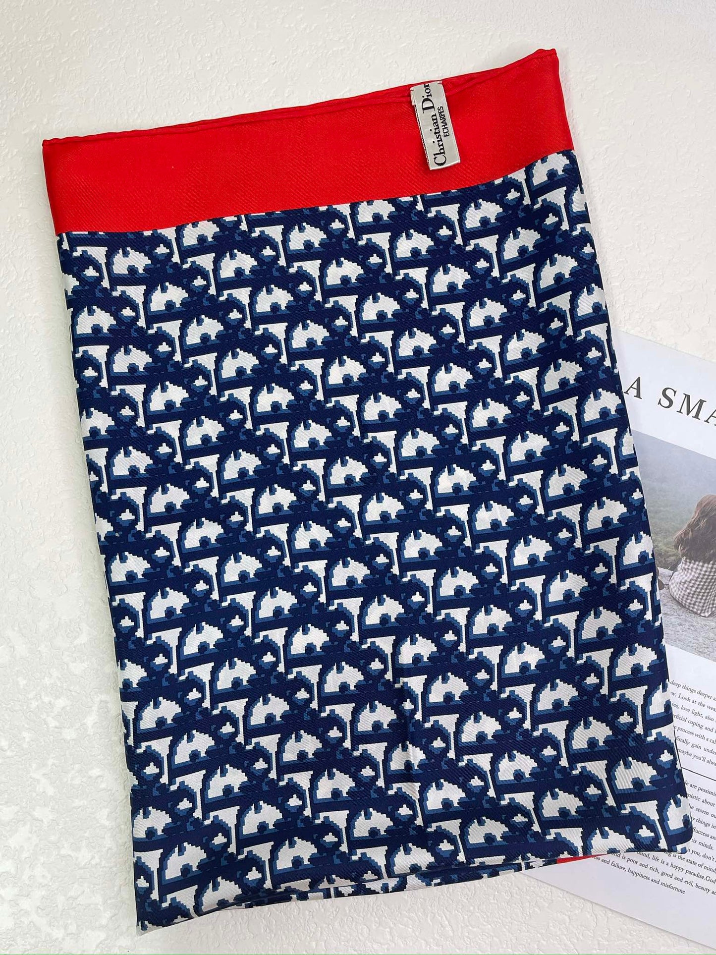 Dior Scarf in Blue Oblique 100% Silk
