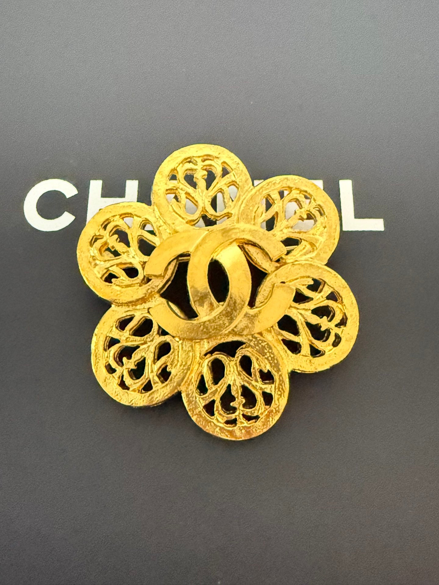 Chanel Vintage CC Brooch Pin