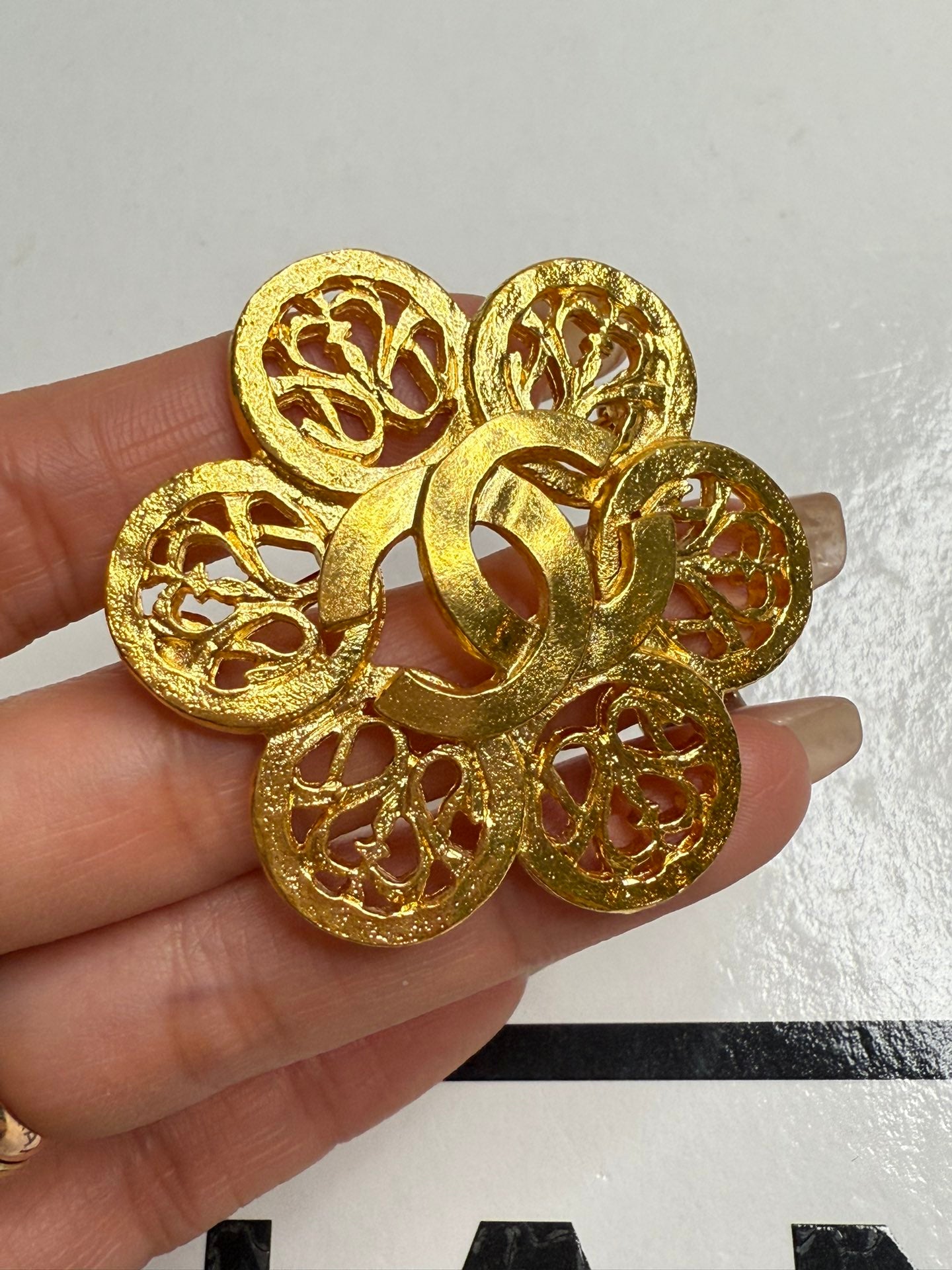 Chanel Vintage CC Brooch Pin