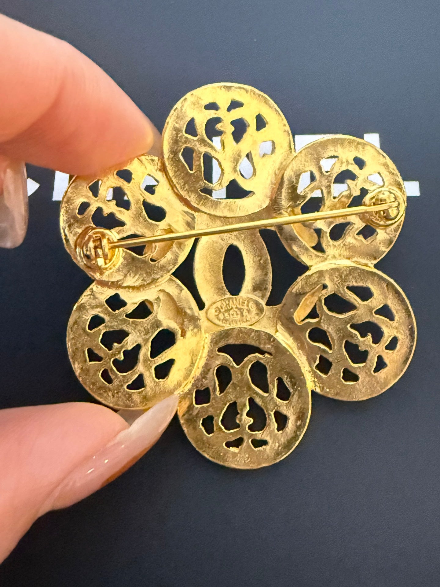 Chanel Vintage CC Brooch Pin