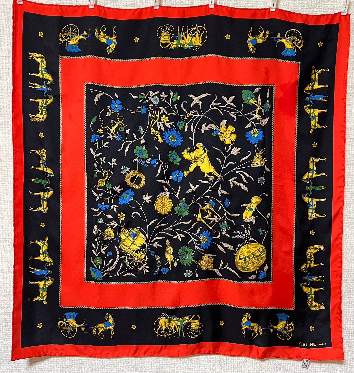 Vintage Celine Silk Scarf,