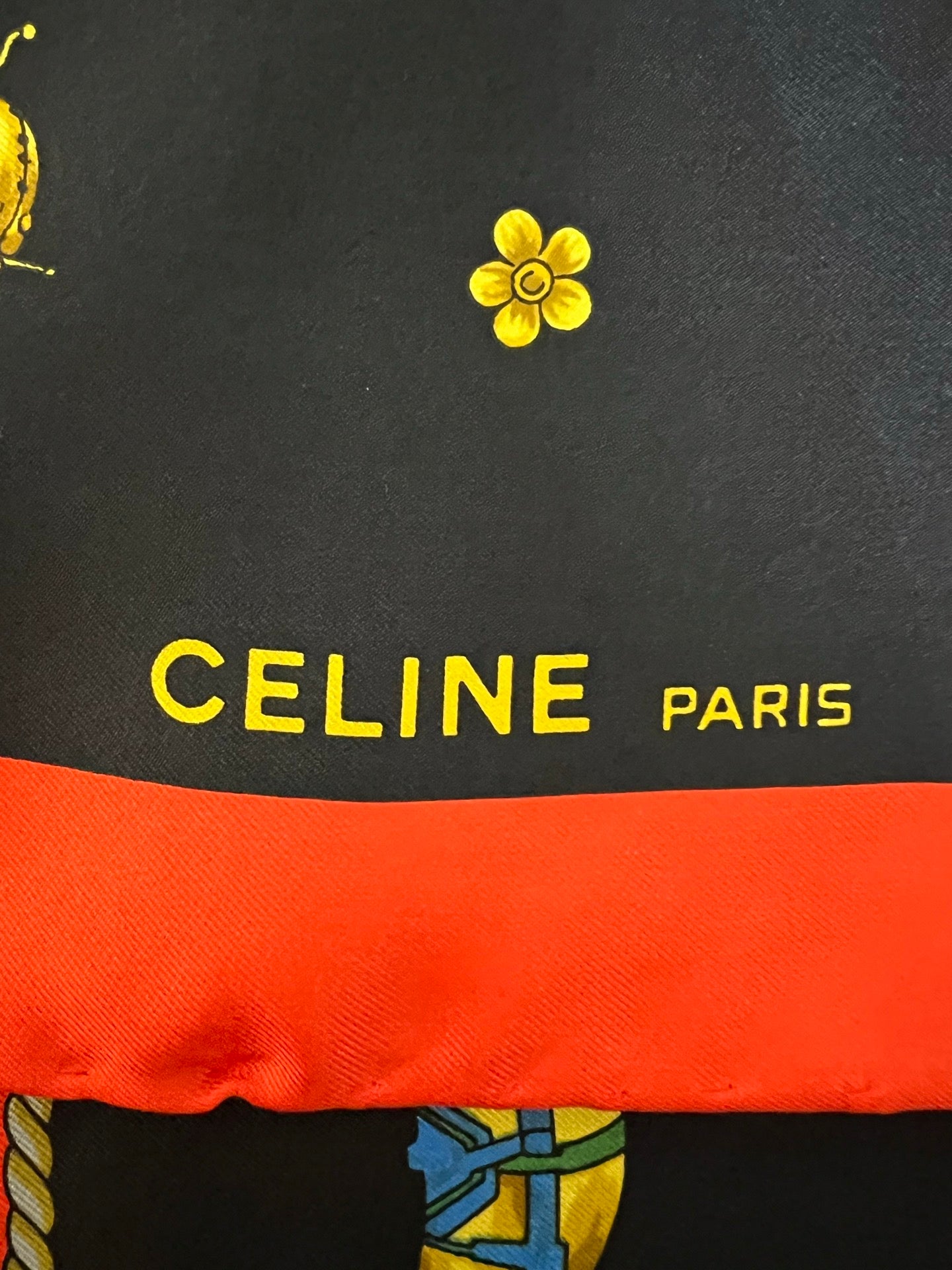 Vintage Celine Silk Scarf,