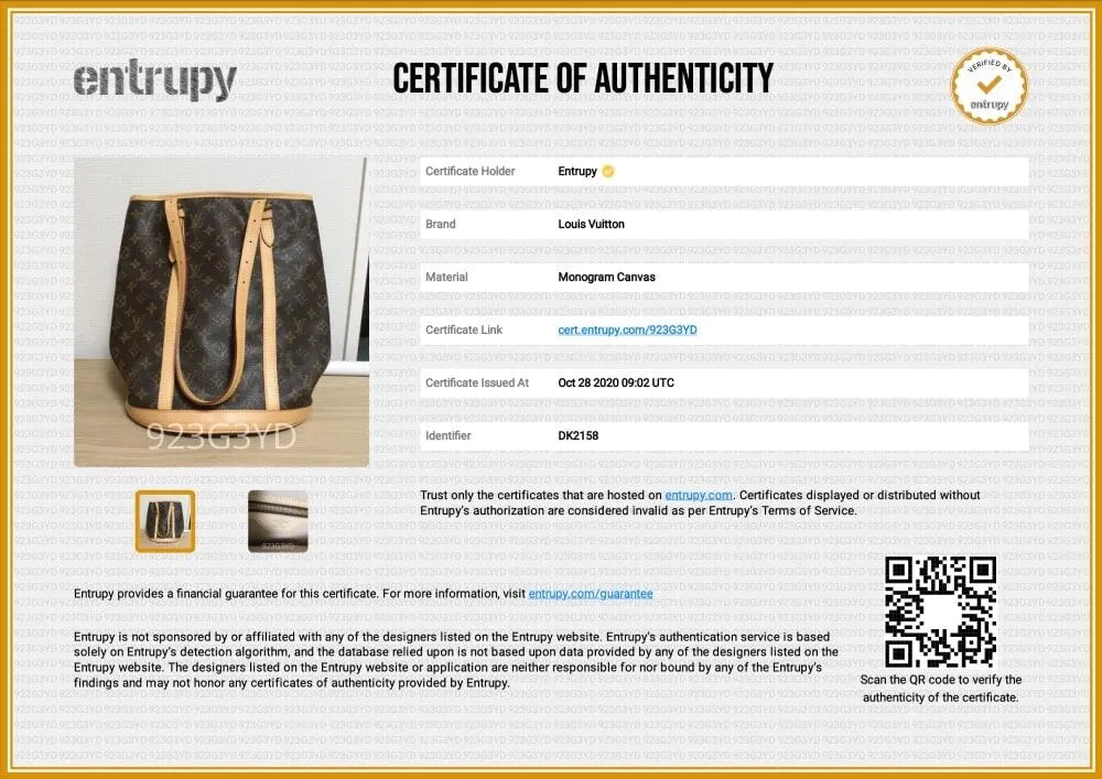 Authentic certification