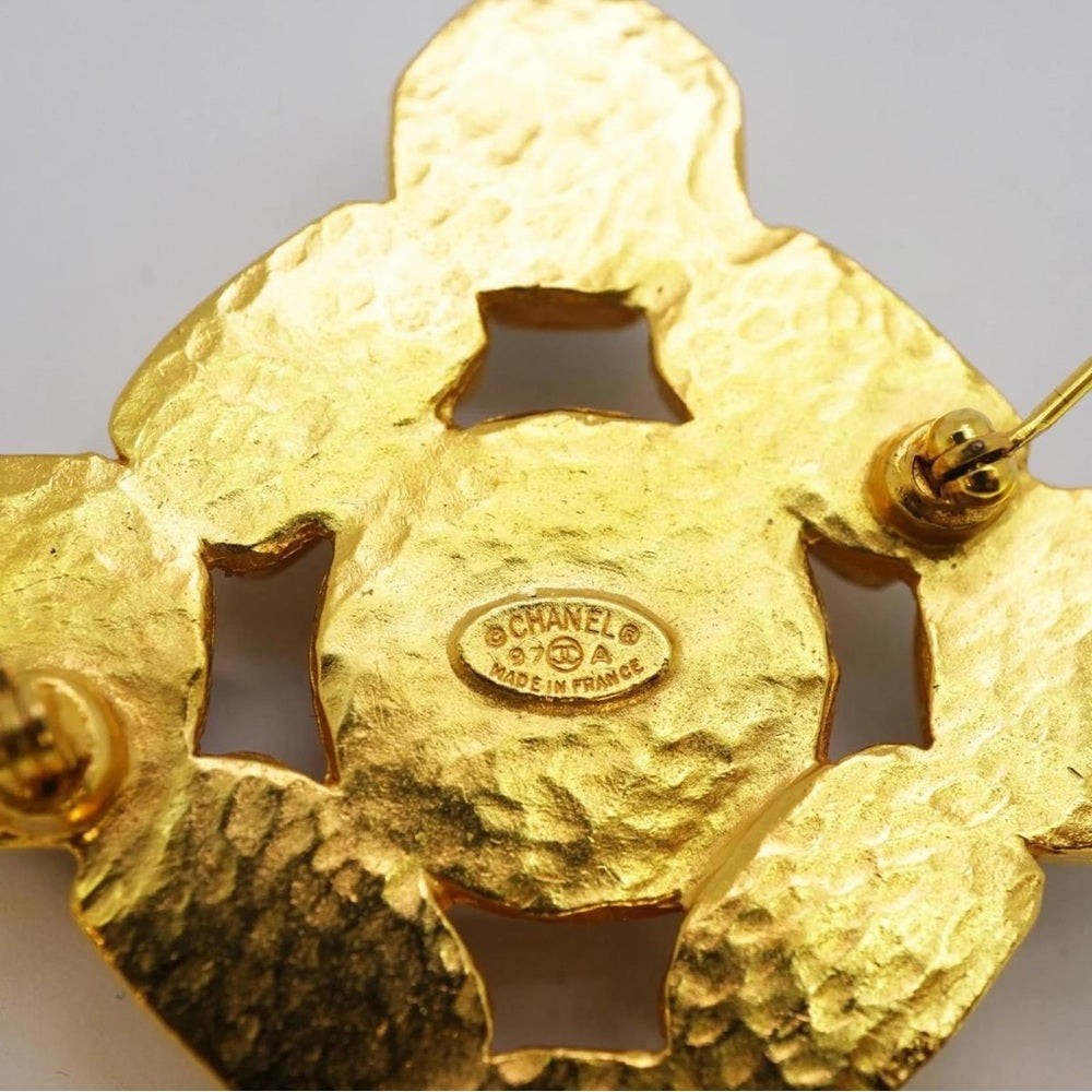 Chanel Coco Mark Gold Plated Brooch
