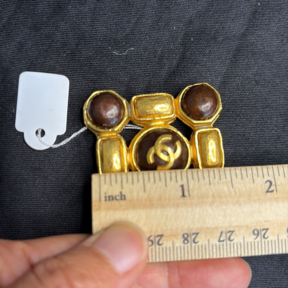 Chanel Coco Mark Gold Plated Brooch