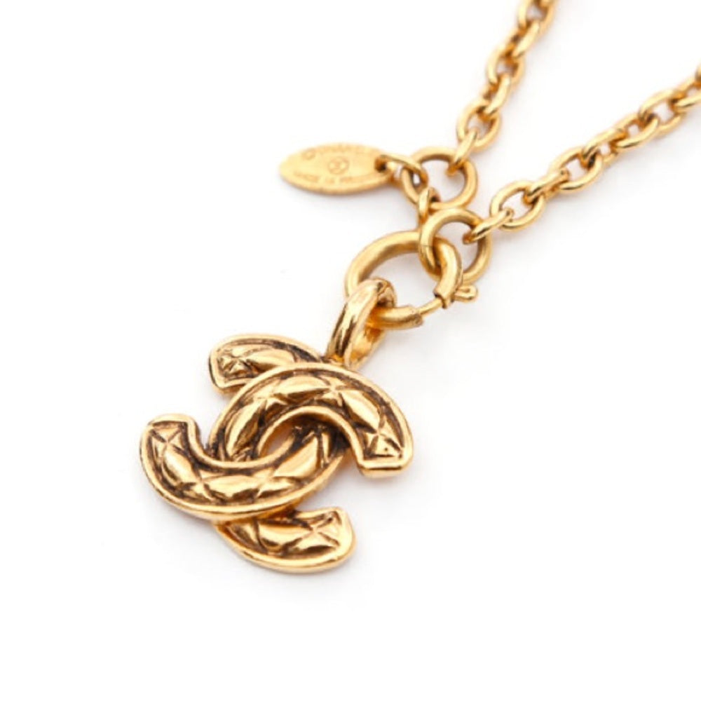 CHANEL Coco Mark Matelasse 1990 necklace
