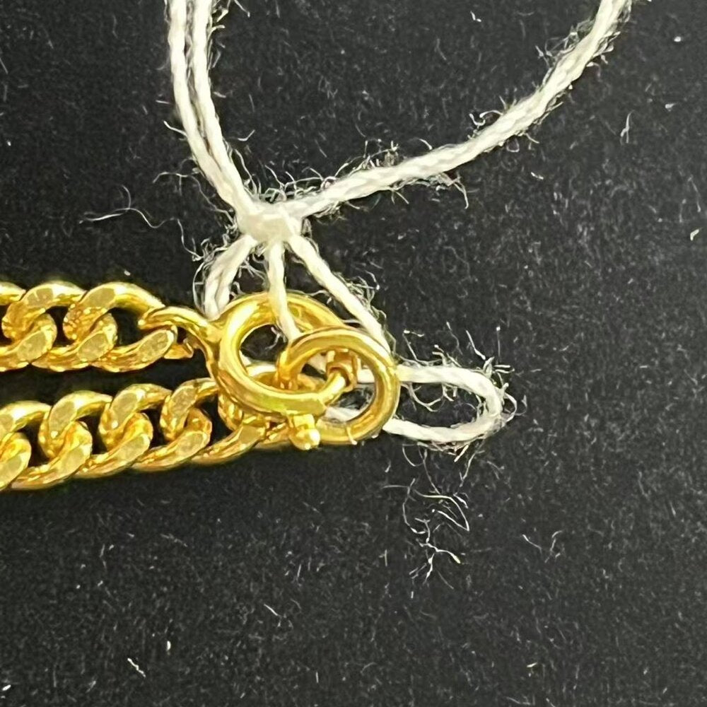 Christian Dior Crystal CD Pendant Necklace