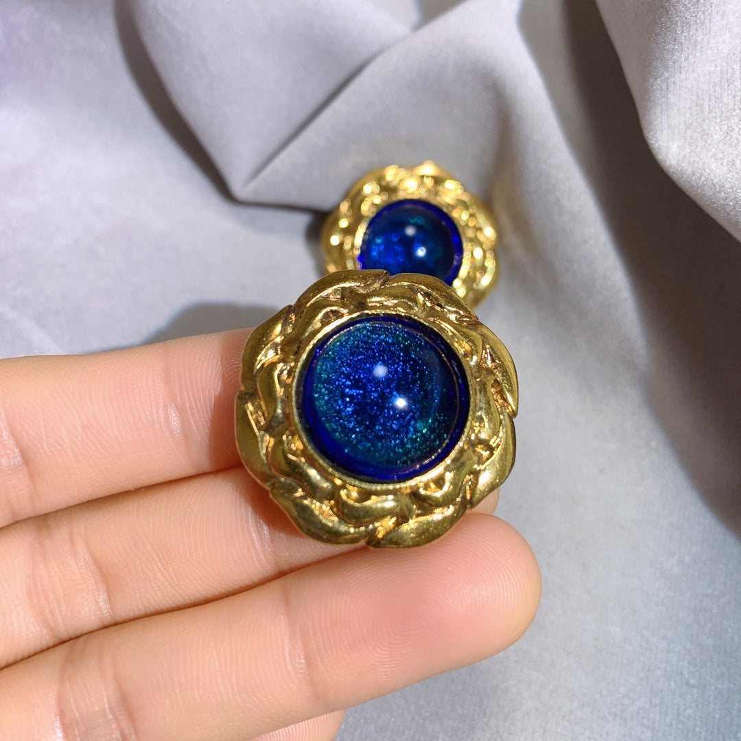 Pendientes azules de Chanel para mujer