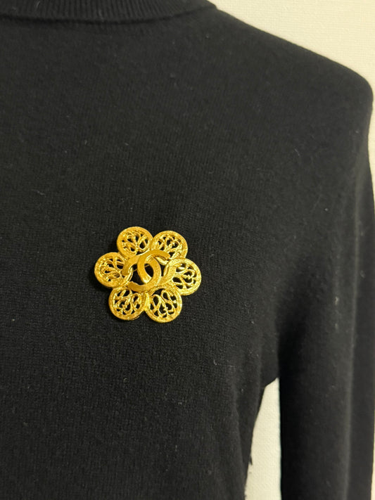 Chanel Vintage CC Brooch Pin