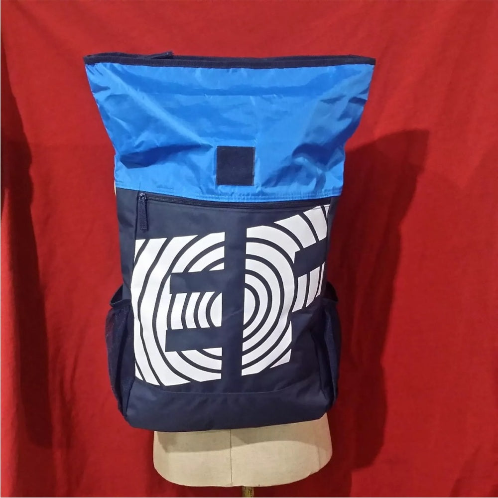 NWOT EDICATION PRIMERA MOCHILA AZUL MARINO CLARO LIBRO ESCOLAR DE VIAJE EXTENSIBLE