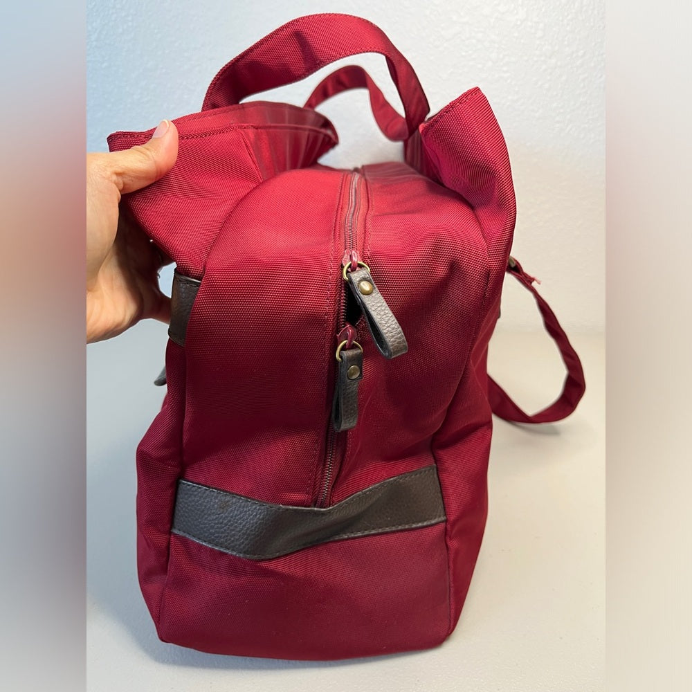 Red travelling bag