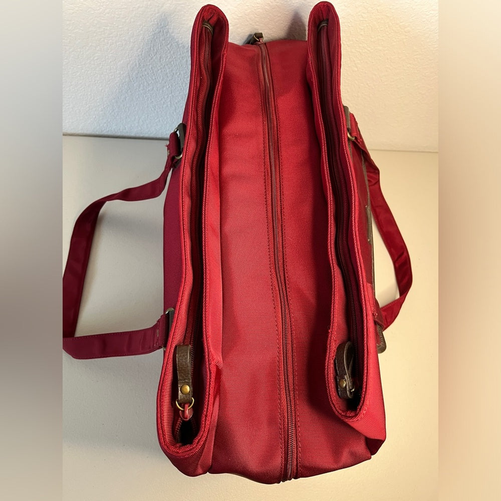 Red travelling bag