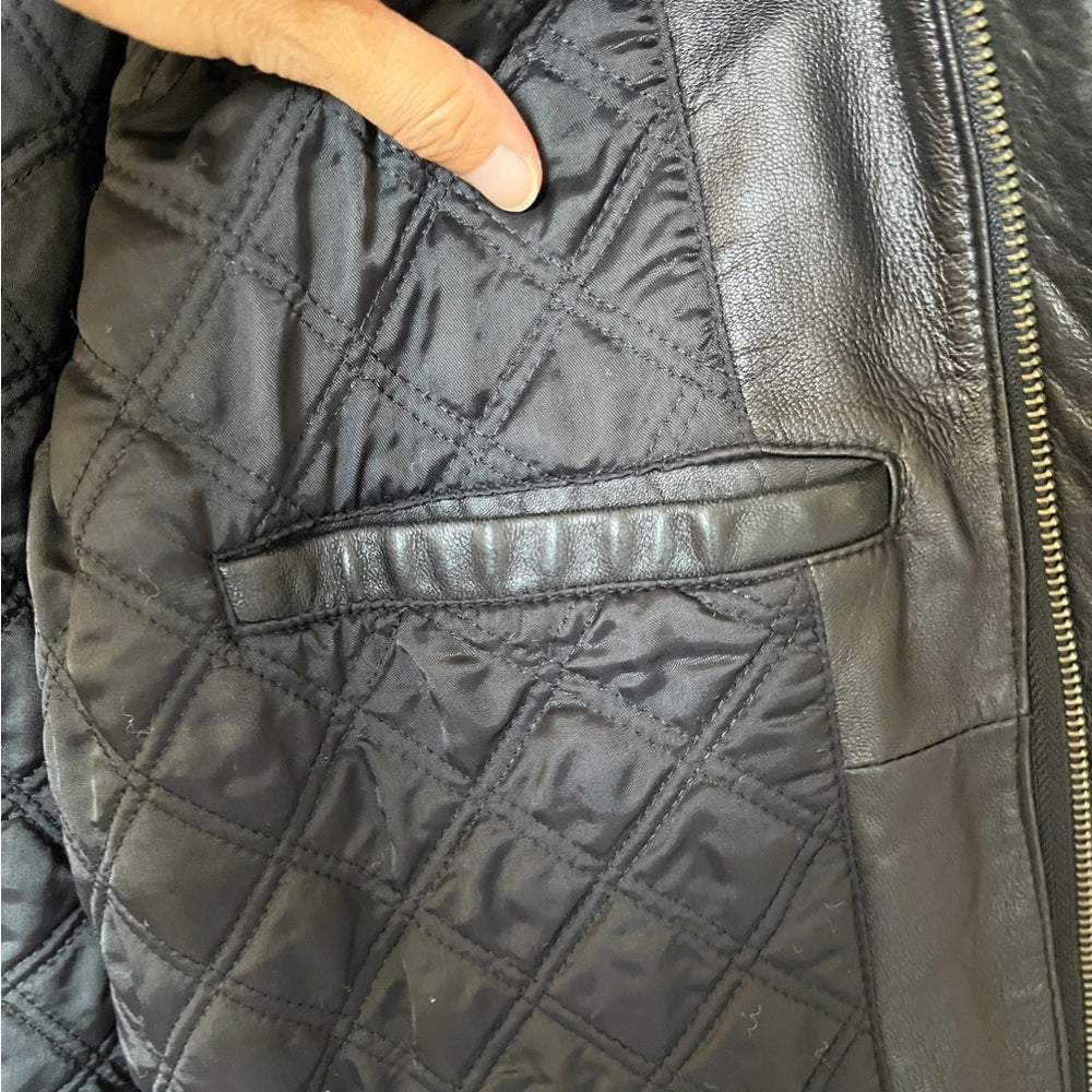 Chaqueta de cuero para hombre