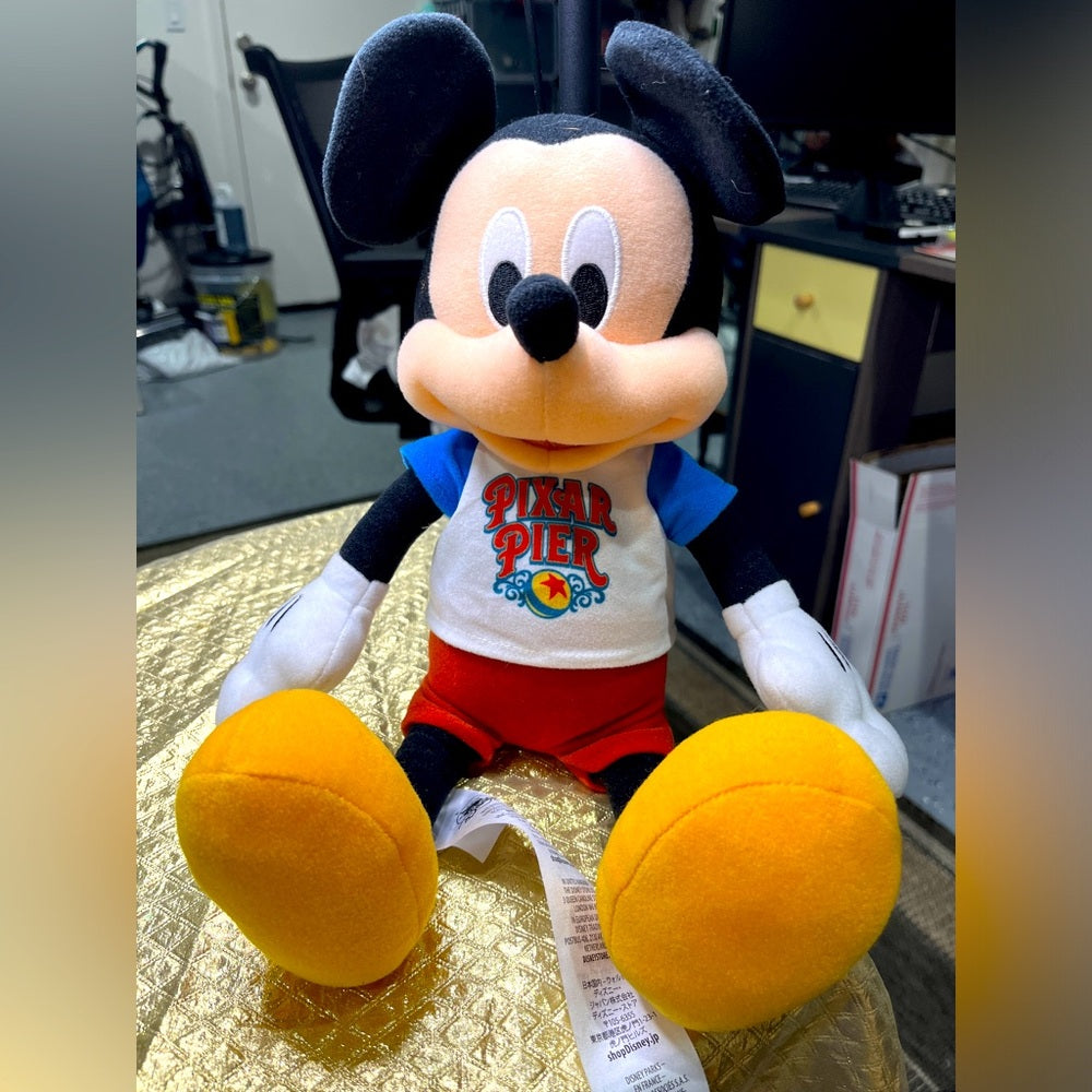 Peluche de Mickey Mouse de 21" de Disney Pixar Pier, recuerdo de Disneyland