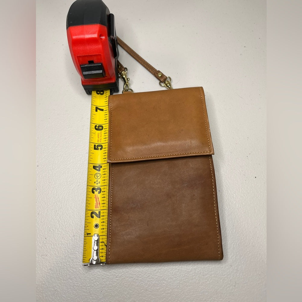 Leather lanyard wallet