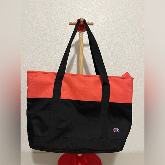 Champion Brand Bag Interior Zip Pocket Logo Purse Tote