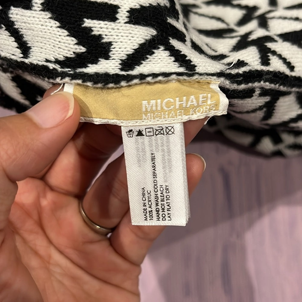 GORRO DE INVIERNO CON LOGO PARA MUJER DE MICHAEL KORS, TALLA ÚNICA, NEGRO