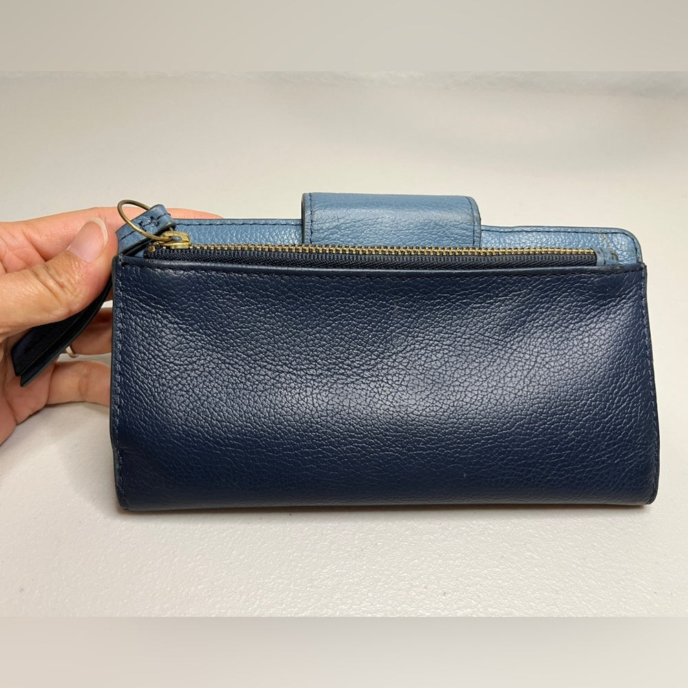 Cartera de cuero para mujer Fossil multicolor de segunda mano