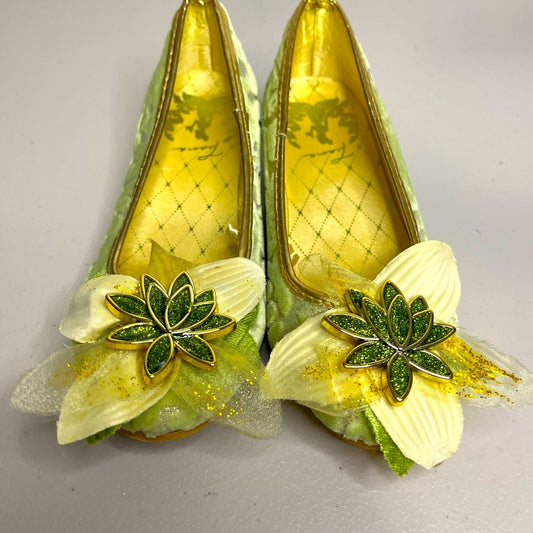 Zapatos de disfraz de Tiana de Disney para niños/Tacones de princesa Tiana de Disney