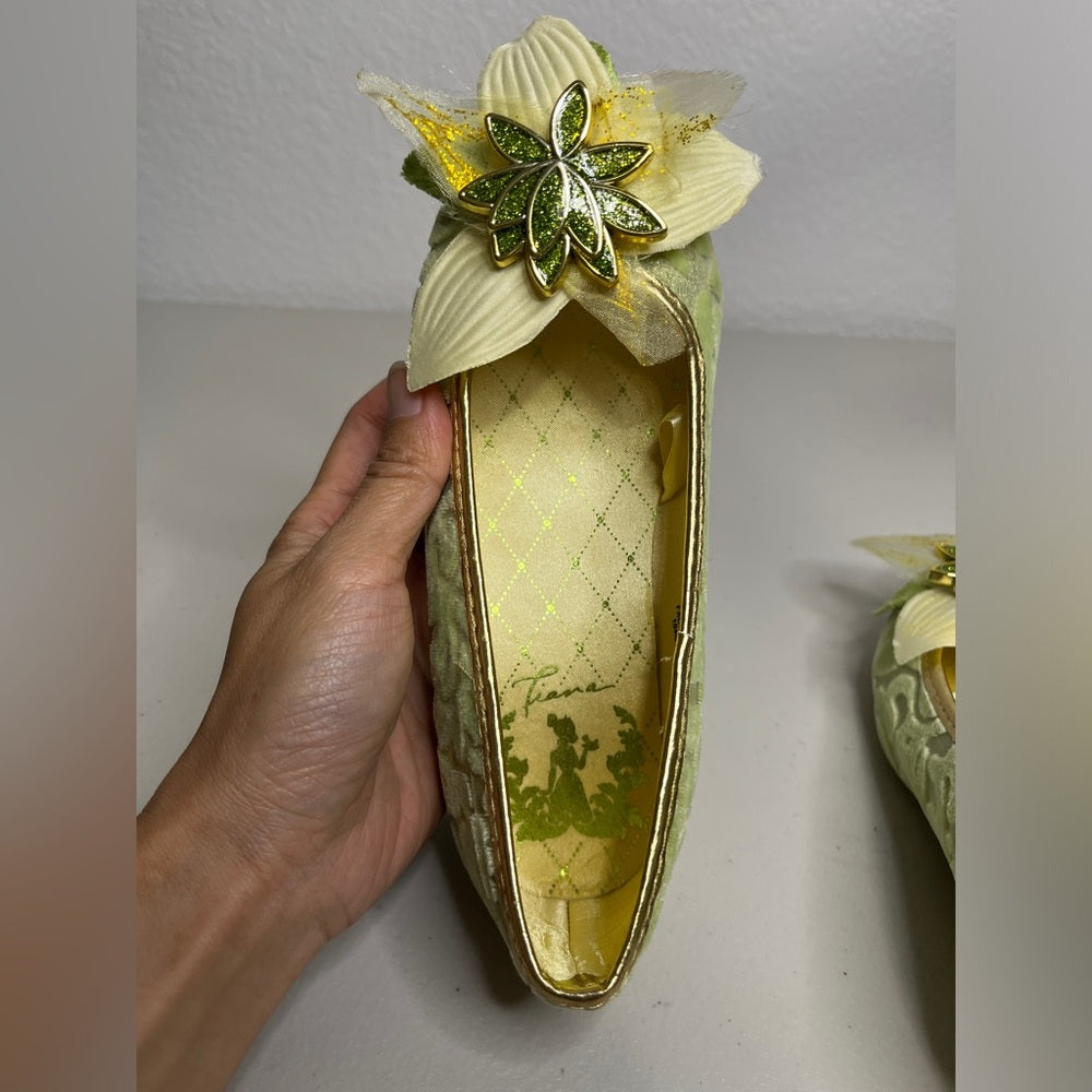 Zapatos de disfraz de Tiana de Disney para niños/Tacones de princesa Tiana de Disney