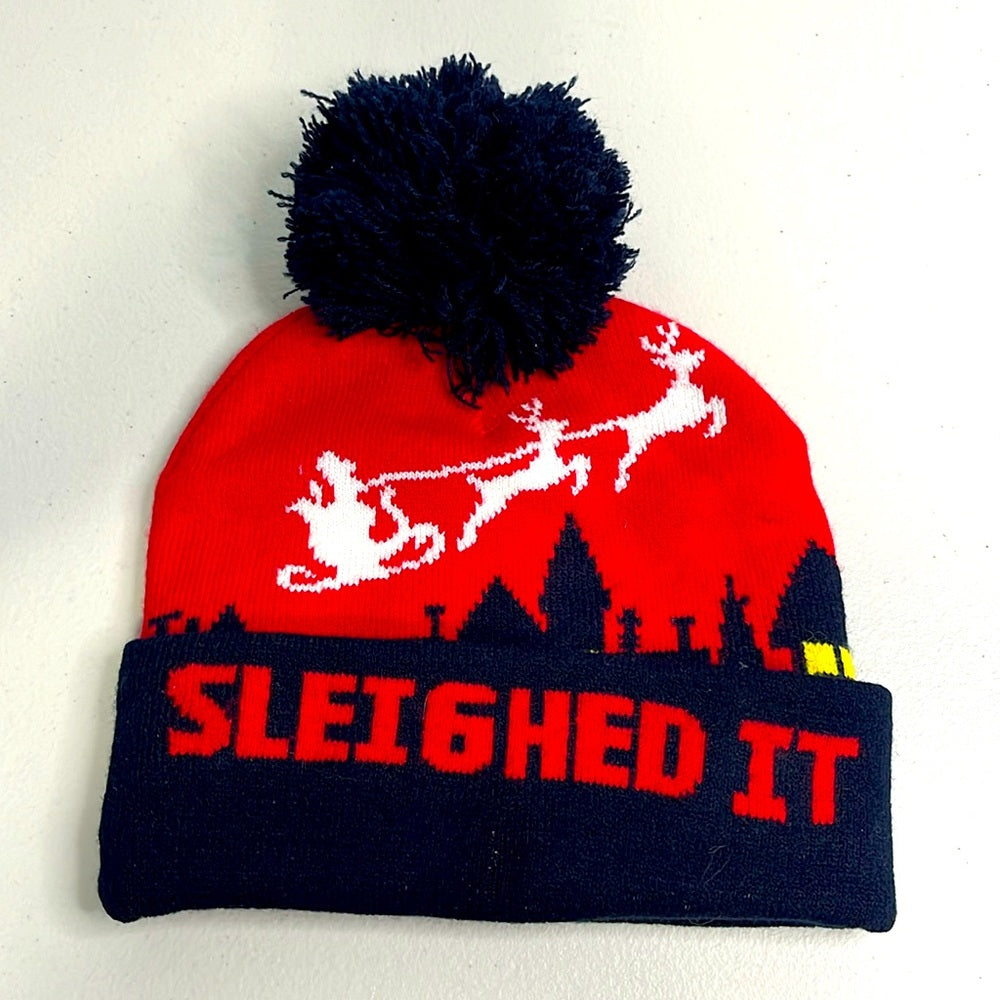 Sleighed It Christmas Santa Beanie Hat