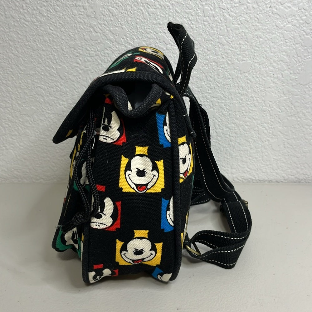 Mickey Mouse Small Backpack Bag With Mickey Mouse Heads