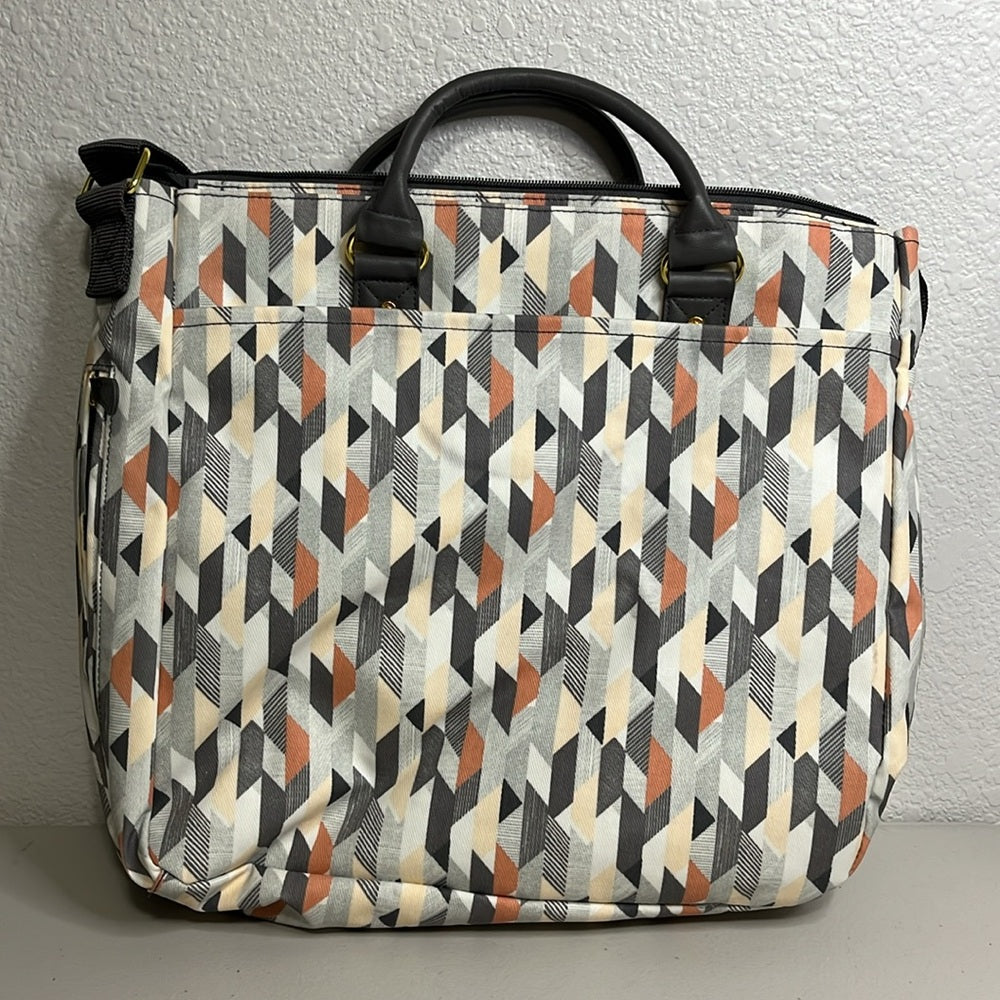 Skip Hop Purse Bag Tote Baby Bag Geometric Design Canvas