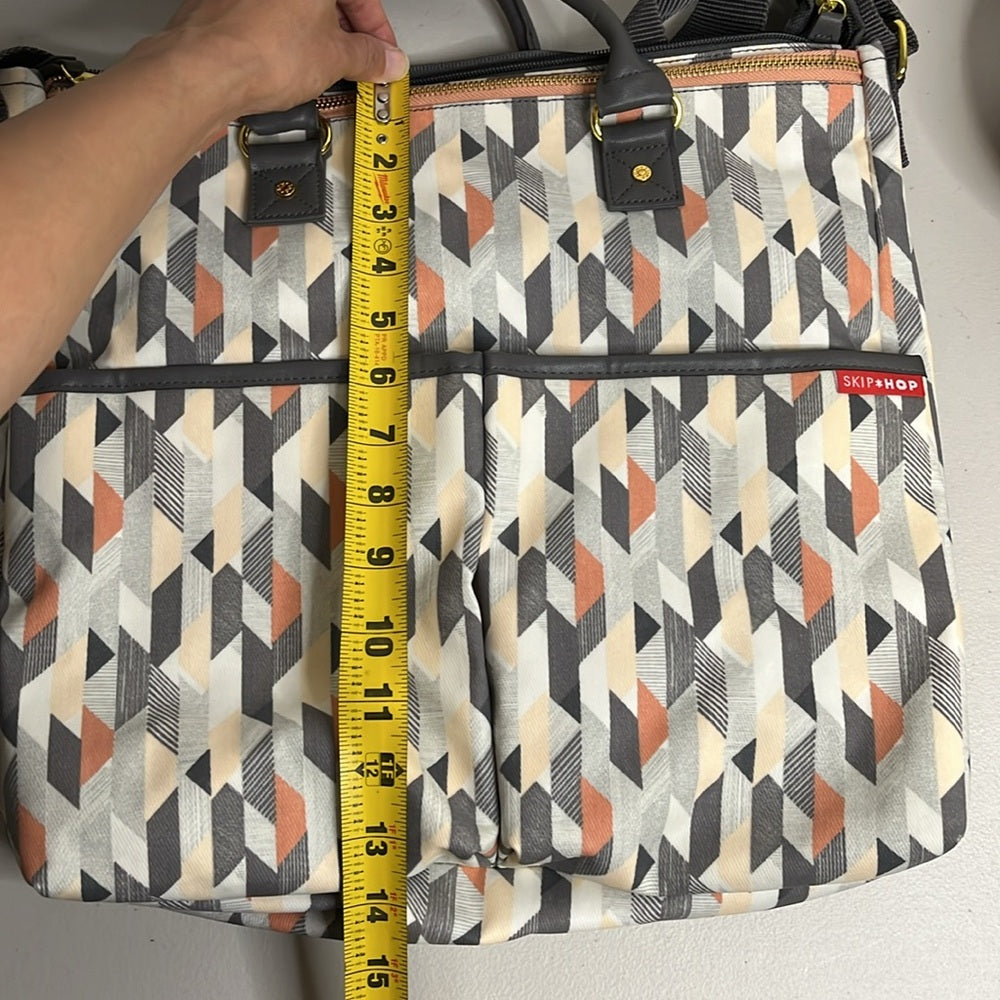 Bolso de mano Skip Hop, bolso para bebé, diseño geométrico, lona