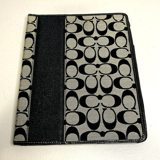 Coach Signature Ipad Sleeve Tablet Cover Padded Case . Black, Coach Logo