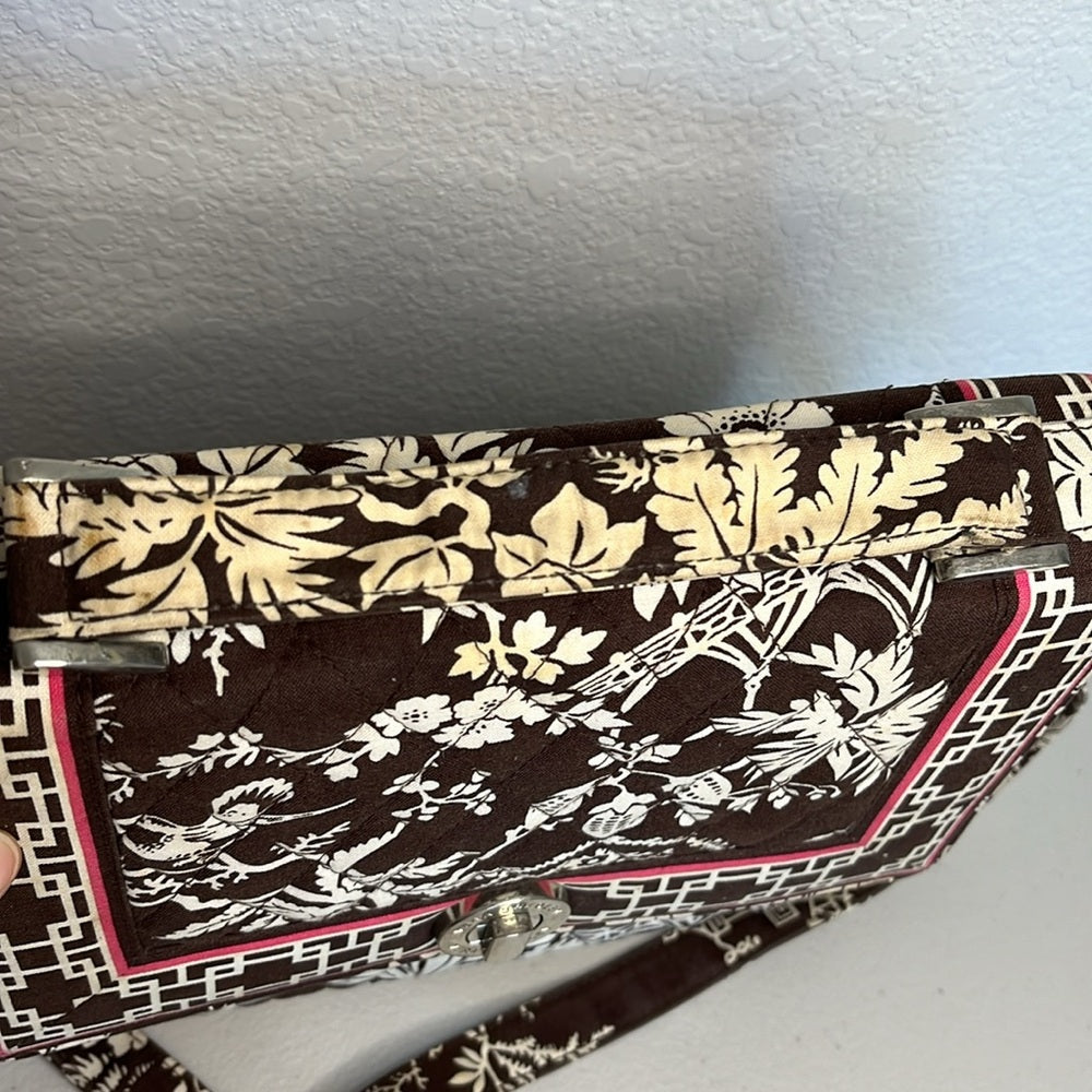 Vera Bradley Julia Imperial Toile Satchel Handbag Purse Shoulder Bag Vintage