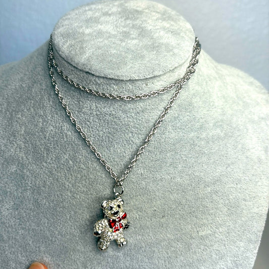 Swarovski Teddy Pendant ( Valentine Collection)