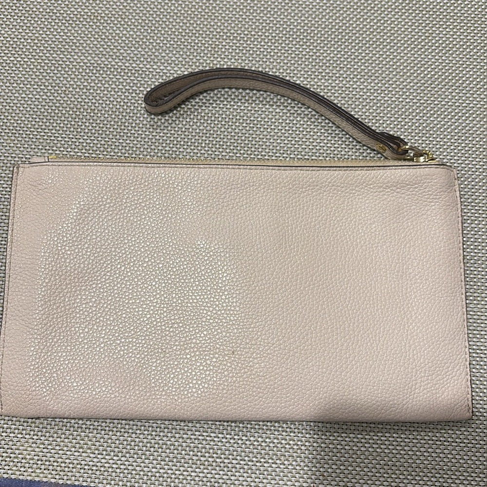 Michael Kors Crossbody DBL zip Light Pink Pebble Leather Medium size