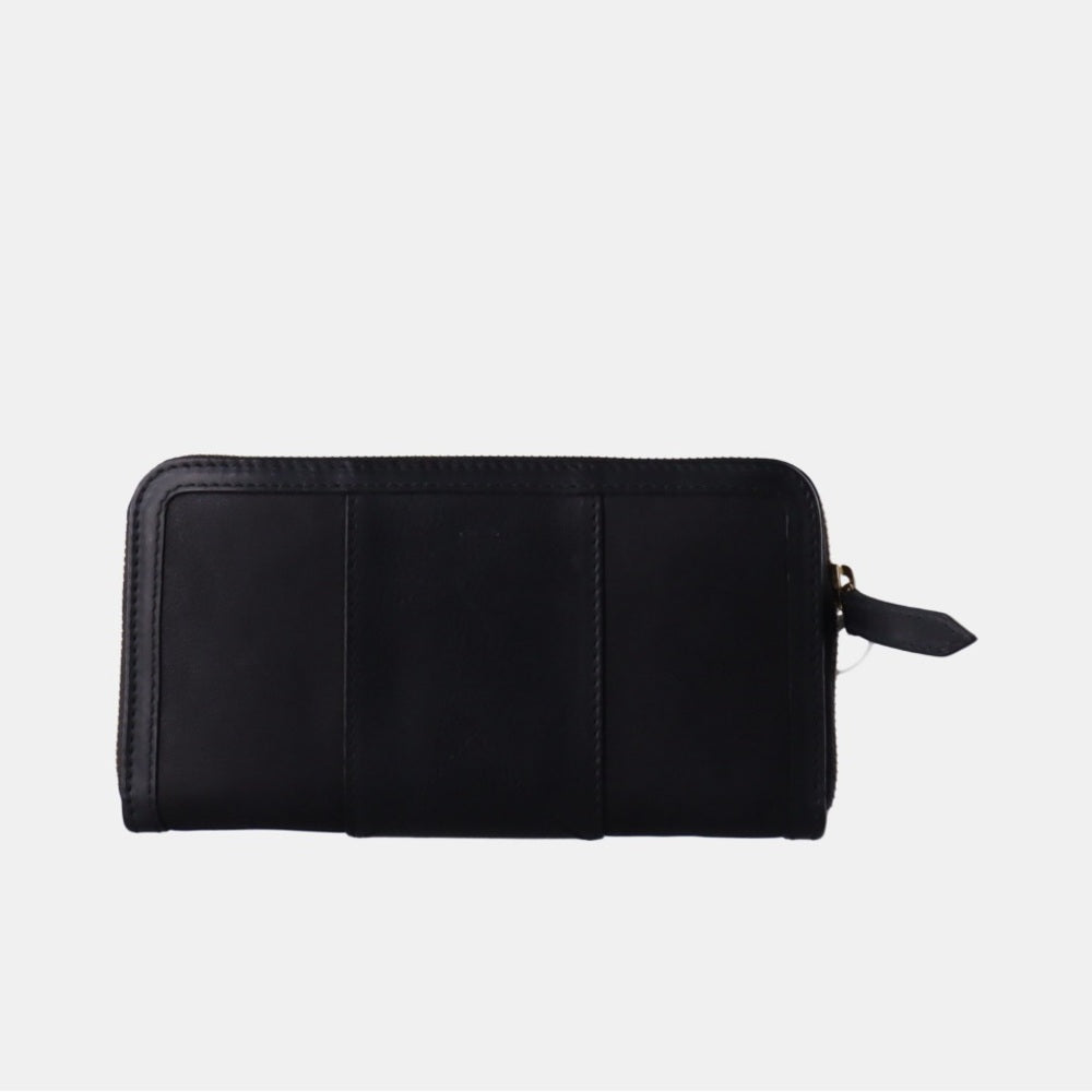 Cartera de piel negra de Barberry