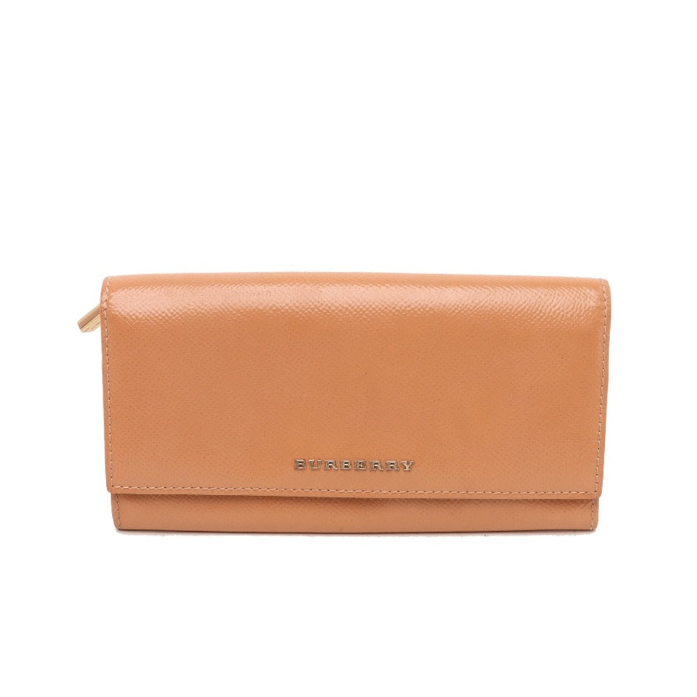 Burberry Coral Patent Leather Flap Continental Walle