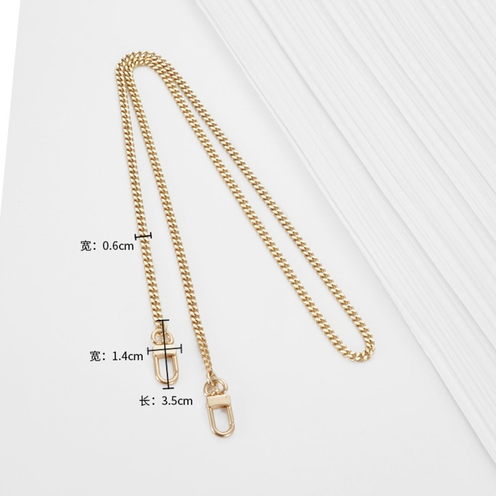 Underarm chain strap with single shoulder diagonal strap