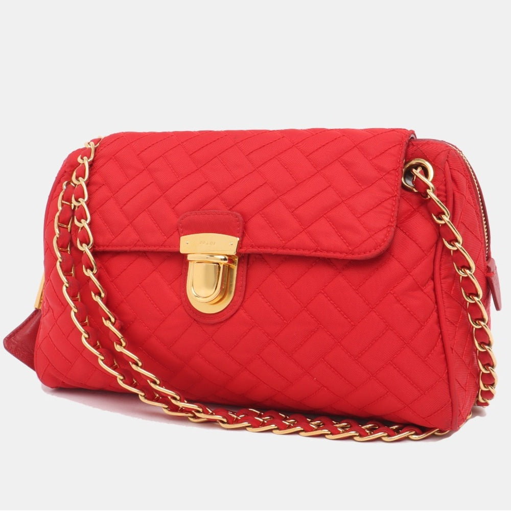 Prada Tessuto Nylon Quilted Shoulder Bag