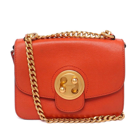 Bolso de hombro Mily de Chloe en piel color naranja