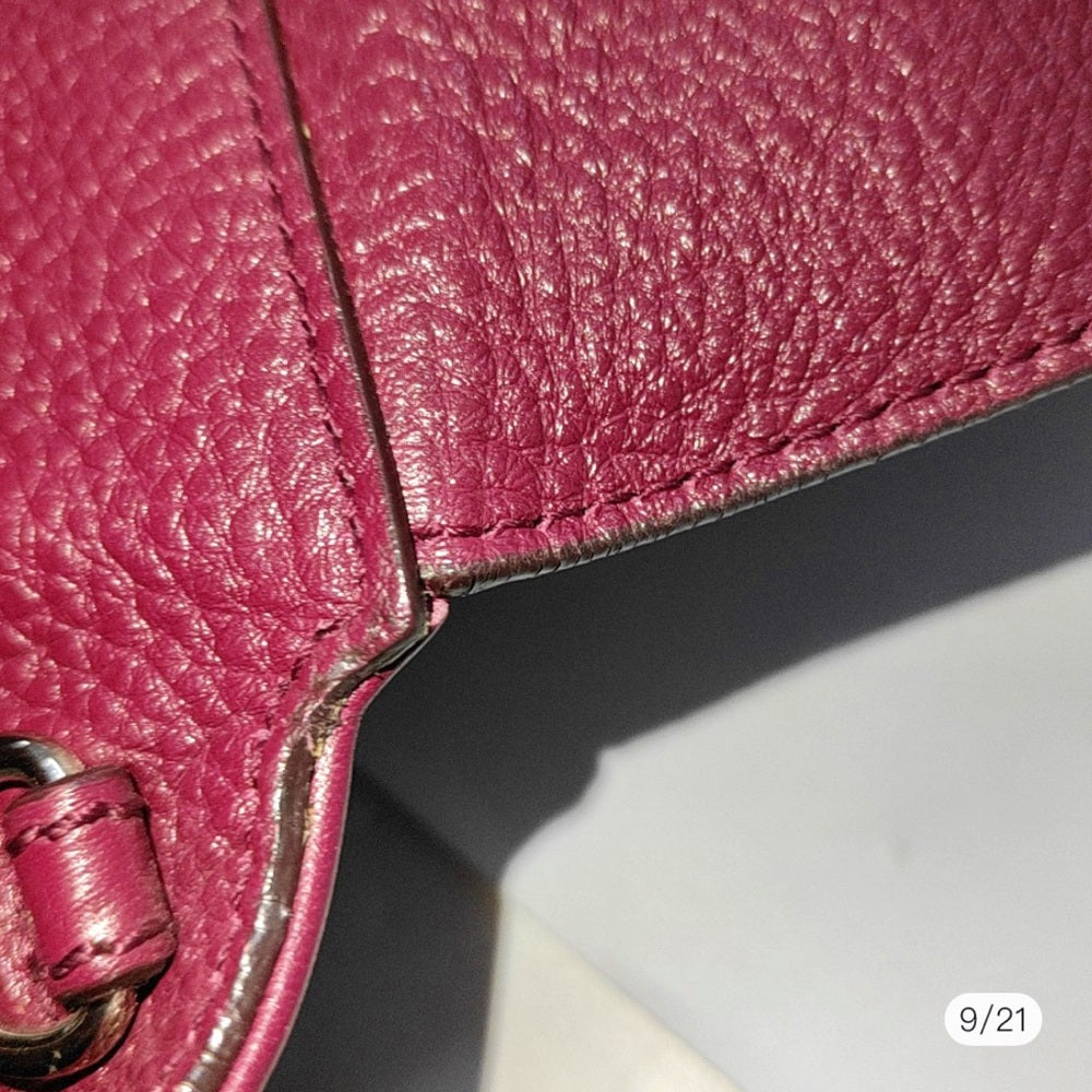 Bolso de mano de piel rosa de Salvatore Ferragamo