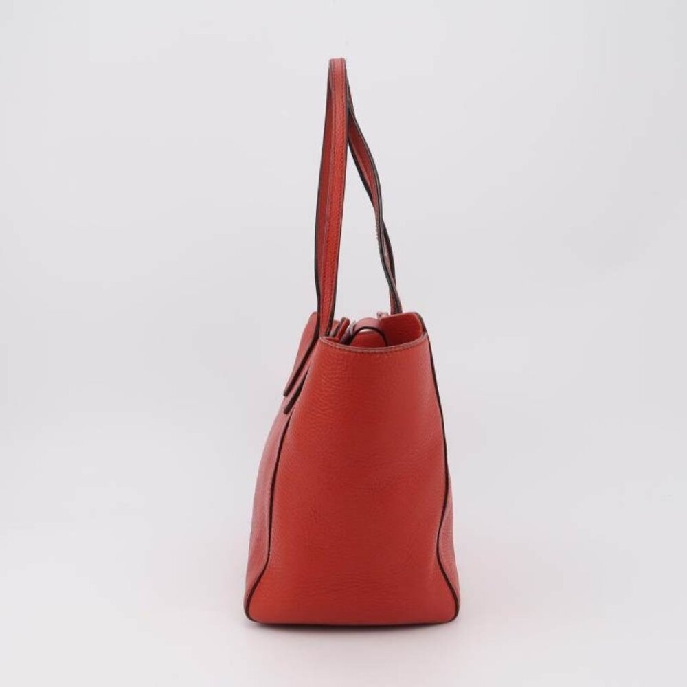 GUCCI Swing red cowhide tote bag