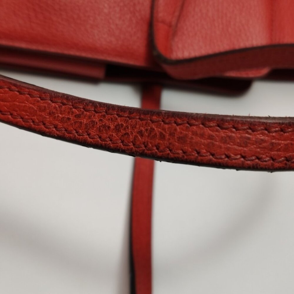 GUCCI Swing red cowhide tote bag