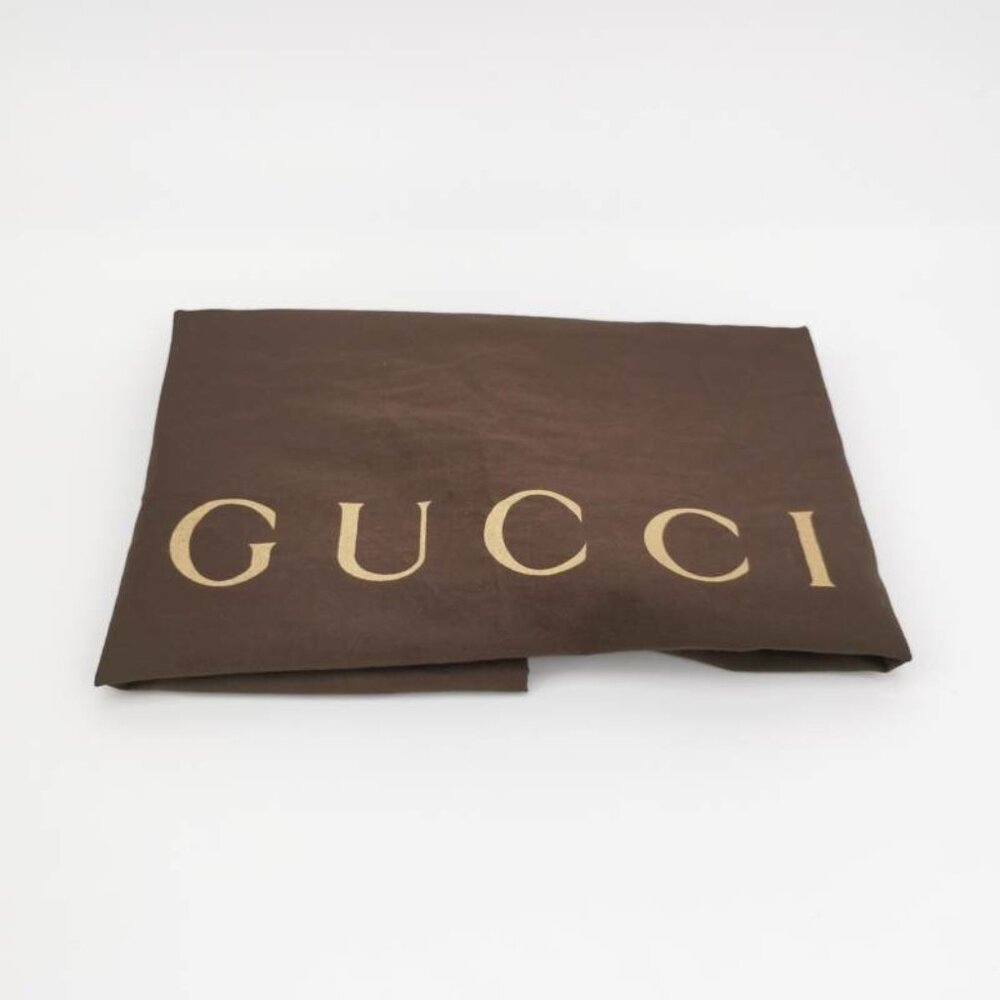 GUCCI 红色牛皮D形环斜挎包