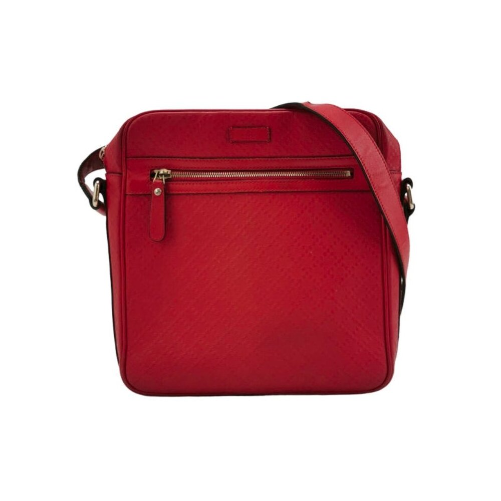 Bolso bandolera de piel roja GUCCI