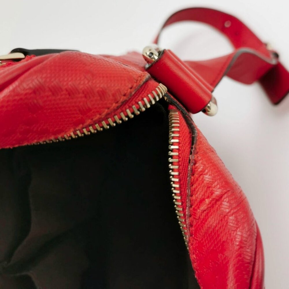 Bolso bandolera de piel roja GUCCI