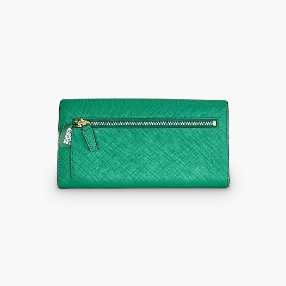 Cartera de piel verde MCM