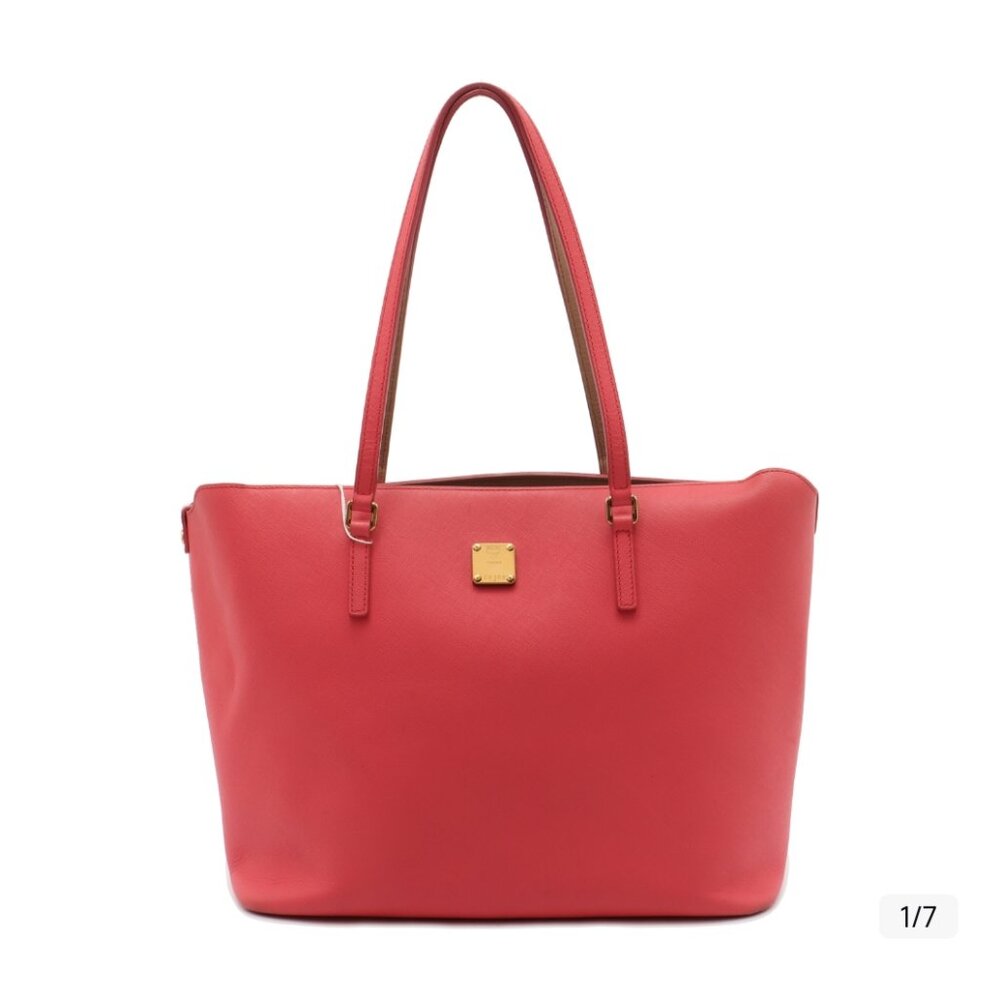 MCM RED tote bag