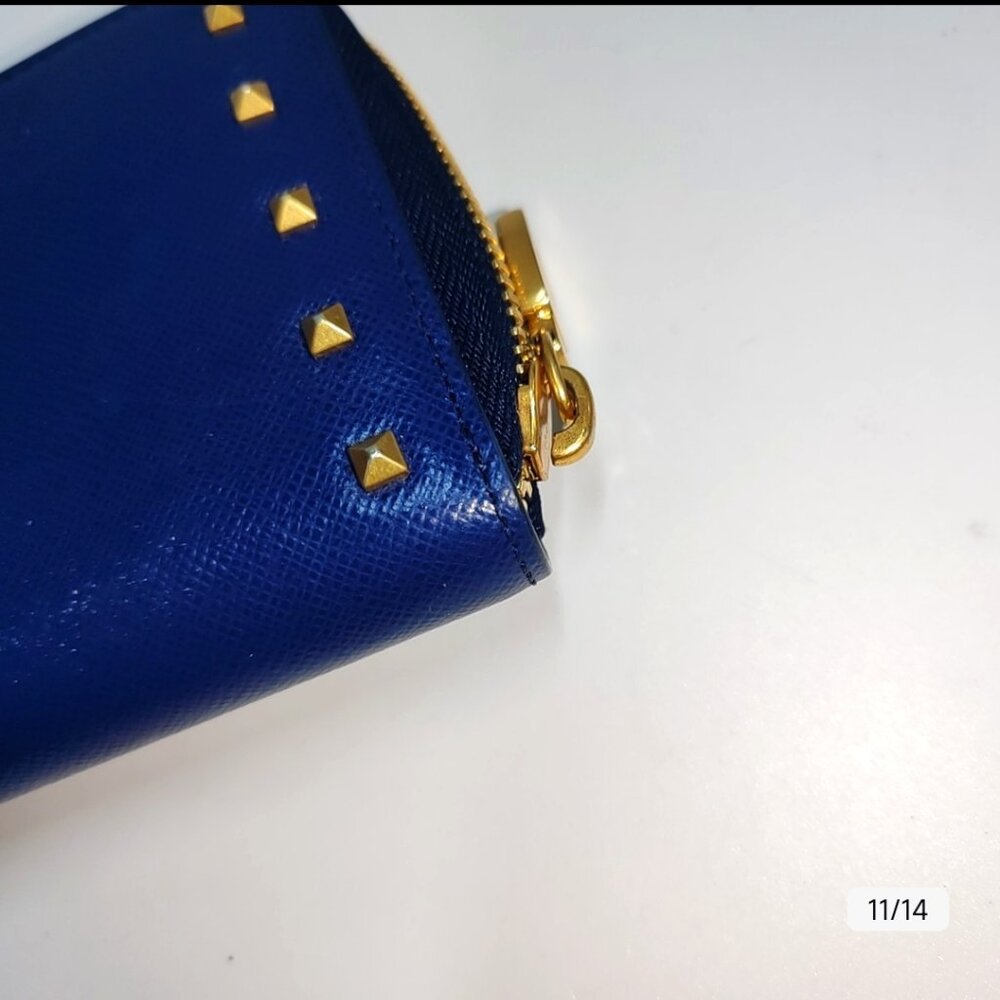 Cartera de piel de sauce azul NINA de MCM