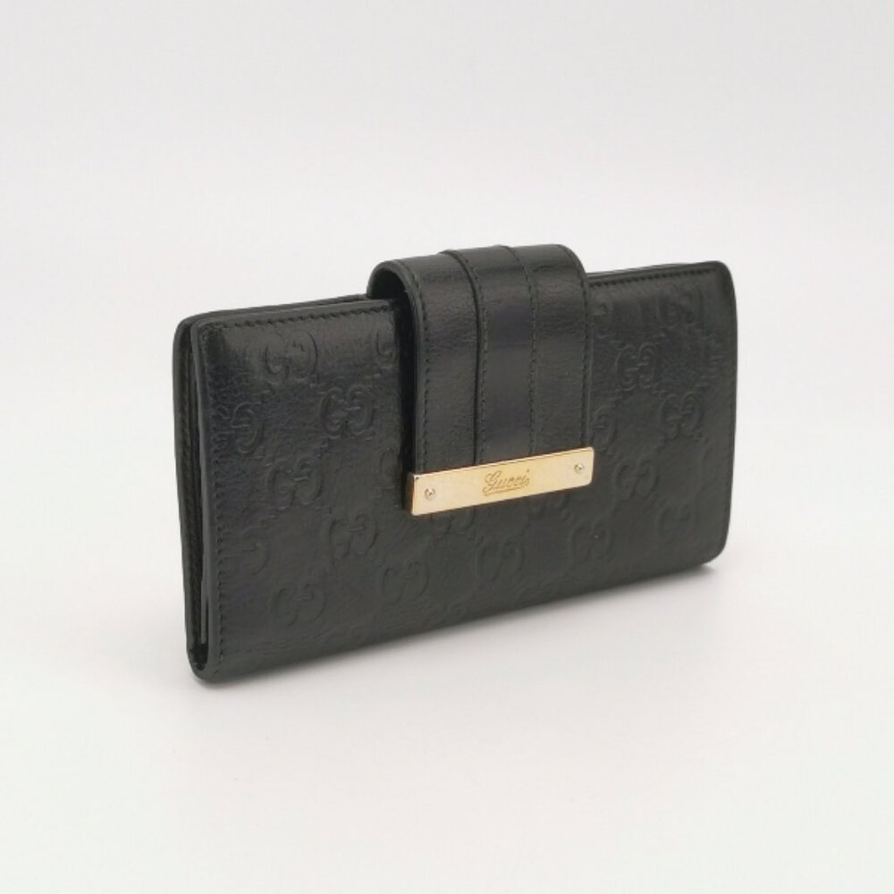 GUCCI black double G wallet