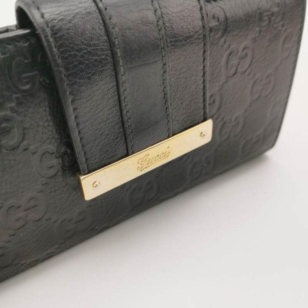 GUCCI black double G wallet