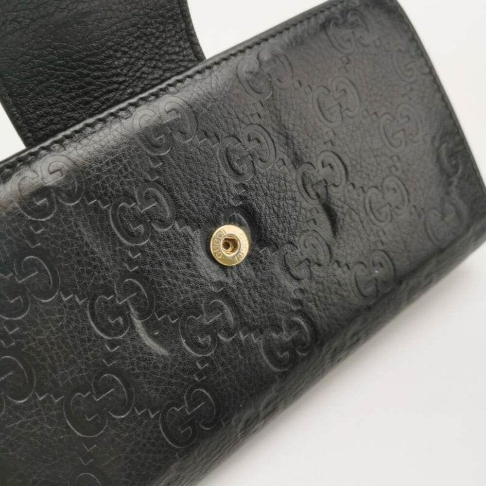 GUCCI black double G wallet