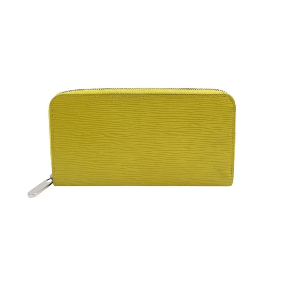 Louis Vuitton Zippy Wallet Yellow Epi Leather Silver-Tone Hardware